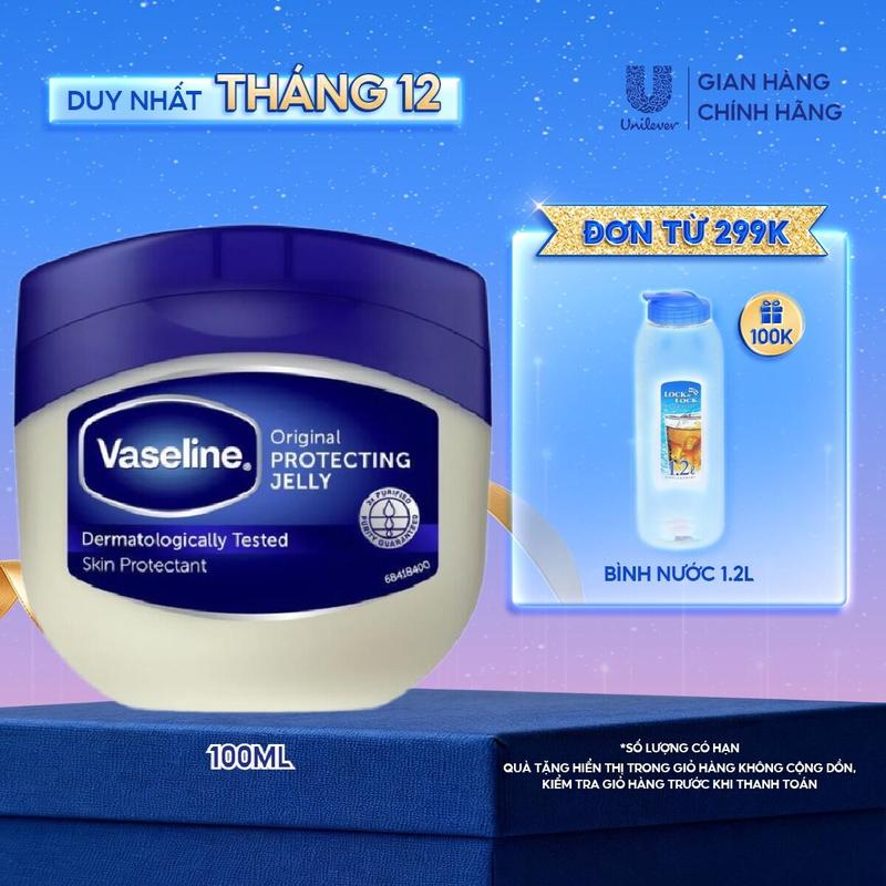 Sáp dưỡng ẩm Vaseline cấp ẩm 100ml 85g hỗ trợ giúp phục hồi khô da nứt nẻ
