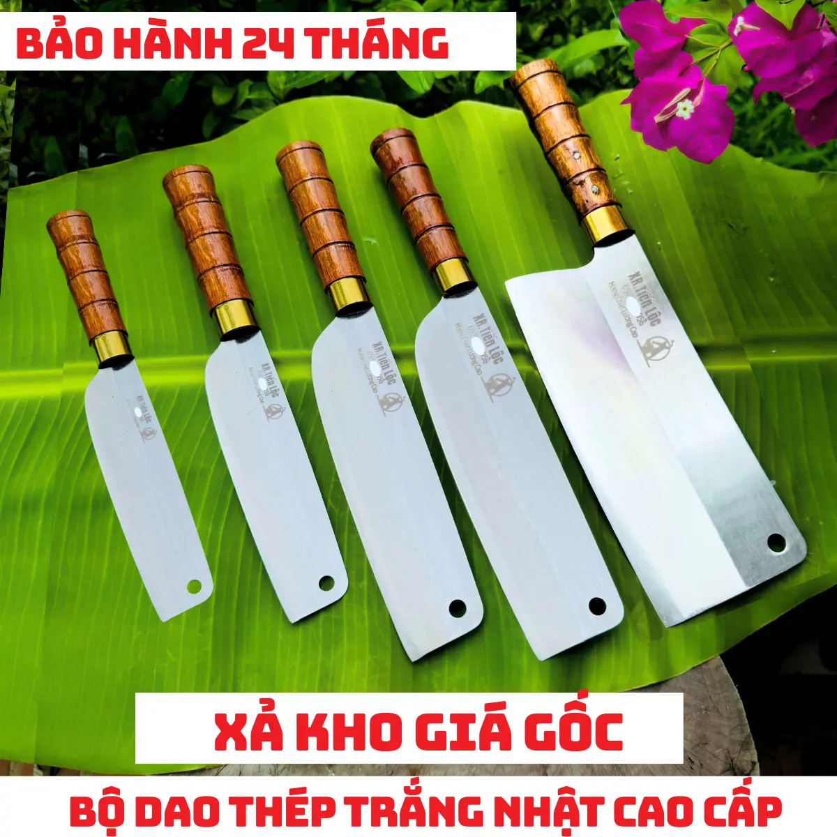 Bộ dao thép trắng 420HRC kháng rỉ cán trúc Chất lượng cao