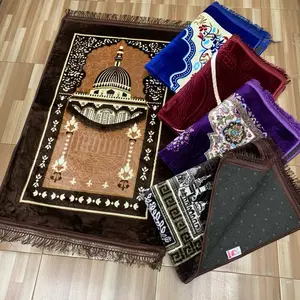 Sajadah Quilting Jumbo Banyak Warna Dan Motif Tebal Muslim Lembut Nyaman Rumbai Bunga Nyaman Rumbai Gold Turki