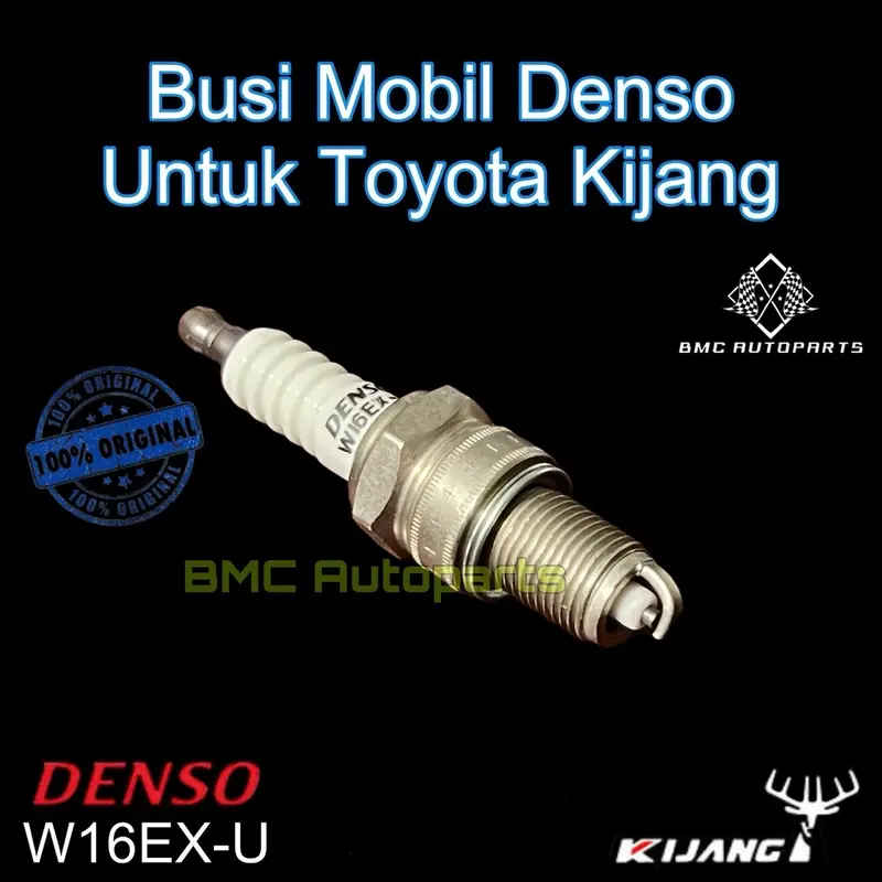 Busi Denso Original W16EX-U Mobil TOYOTA KIJANG LAMA / SUPER 5K / KAPSUL 7K NON EFI 1
