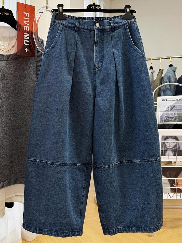  Quần Jeans Phối Đường May Tapo cạp chun sau tôn dáng phong cách trẻ trung sang trọng   JPDM  