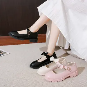 FINDAL Sepatu Wanita Pantofel Mary Jane Kasual Upper Pita Tapak Karet Kekinian KI-008