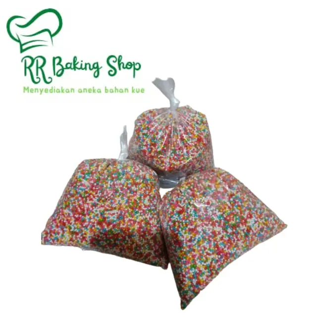 ELMER SUGAR SPRINKLE - sprinkle spikel springkel sugar trimit conveti gula warna warni 100gr / 200gr - sugar springkel
