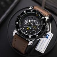 Gambar SEVEN MINUTE M798 JAM TANGAN PRIA ORIGINAL SPORT COWOK TAHAN AIR KULIT QUARTZ - SILVER BLACK-HITAM dari Seven minute Kota Administrasi Jakarta Utara 5 Tokopedia
