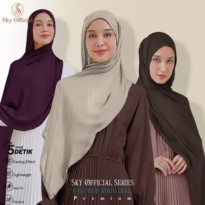 Sky Official Pashmina Nema Viscose Original Pasmina Viral pashmina dubai shawl Jilbab Santai Muslim Instan Kerudung