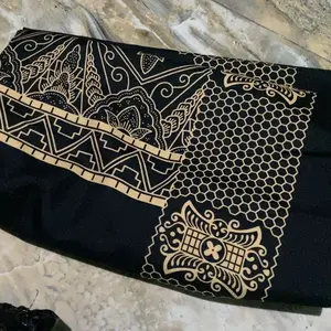 Sarung Cowok Santri Muslim Hitam Pria Wanita Dewasa Bahan Premium Katunmicro Motif Songket Modern Size 120cm x 215cm Nyaman Trendi Batik Lembut
