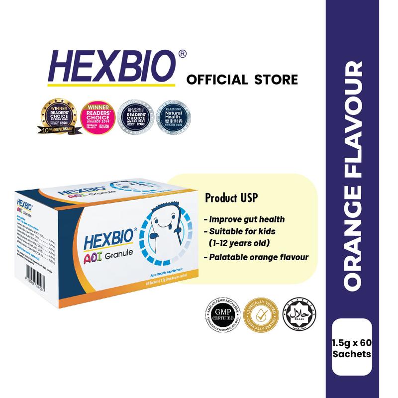 HEXBIO Probiotics AOI Granule for Kids (1.5g x 60 sachets) - - TikTok ...