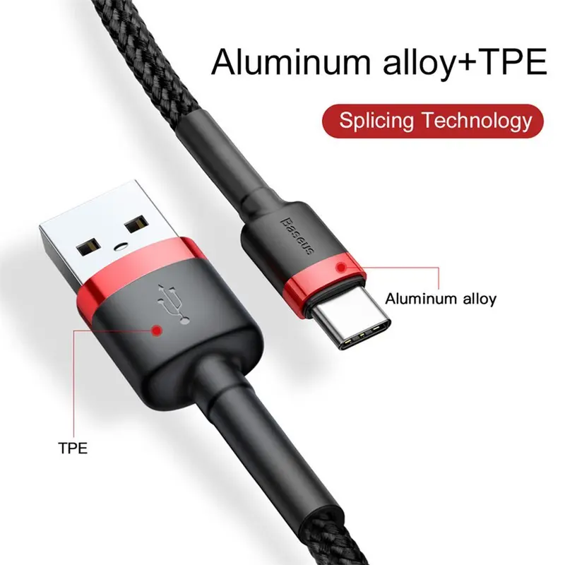 [Sale] Kabel Data Type-c Baseus Cafule Cable For Type-c 3