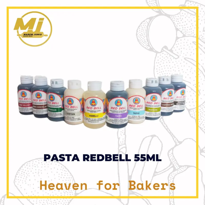 PASTA REDBELL 55 ML / PASTA DARK / PASTA STRAWBERRY / PASTA MINUMAN / PASTA VANILI / PASTA MATCHA / REDBELL PASTA 0