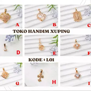 Liontin Emas Model L01 Dengan Banyak Motif Perhiasan