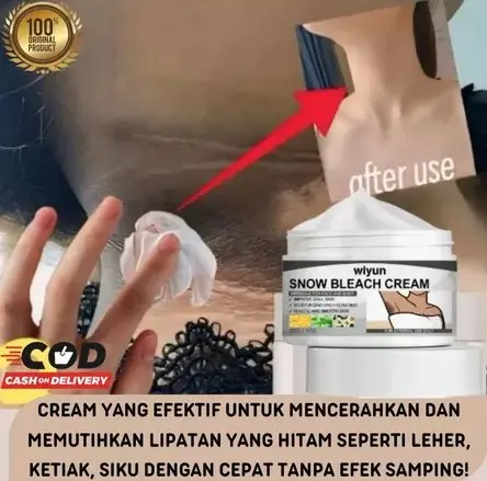 Wiyun Snow bleach cream pencerah lipatan leher ketiak siku lutut underarms cream Selangkangan