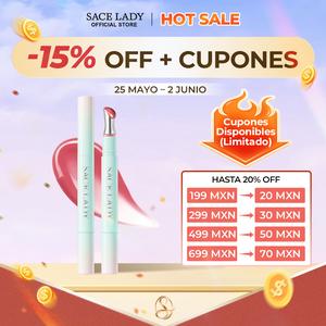 SACE LADY Icy Kiss – Glossy Tint Refrescante para Labios Jugosos, No Pegajoso, con Aplicador Metálico