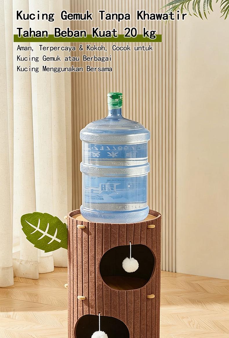 【SA FurBuddy】Kombinasi pohon kucing dan tempat tidur kucing (alas tidak termasuk), lubang pohon kucing berlapis-lapis, juga dapat digunakan sebagai tiang garukan, cocok untuk rumah tangga dengan banyak kucing.