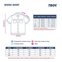 Gambar Troy Company Work Shirt Workwear Black Darkness - Kemeja Workshirt Hitam Kerja WSP 3571 - XL dari Troy Company Kab. Sleman 4 Tokopedia