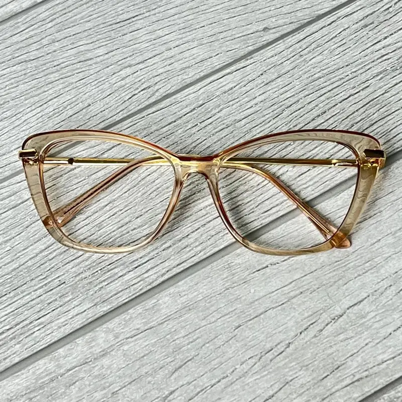 {BELI 1 GRATIS 1 KACAMATA NORMAL}Kacamata terlaris semi cat eye keysha 9012 bisa custom minus cylinder Frame Lensa Plastik Bluecromic Eyewear Titanium Hitam Glasses Photocromic Wanita 3