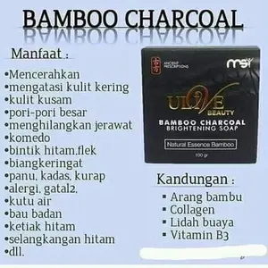 Sabun batang bamboo charcoal MSI