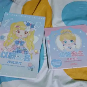 Diy Sticker Kartun Change Make Up Princess Sticker Book make up princess mainan mewah（Selling Happy）