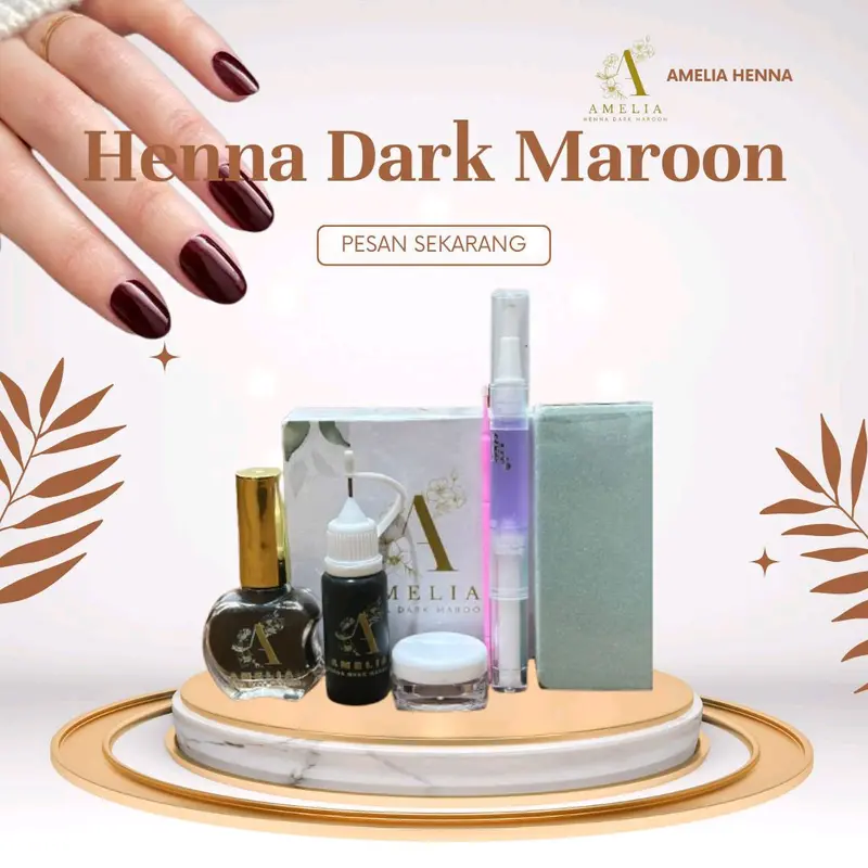 NAIL HENNA DARK MARON AMELIA 0