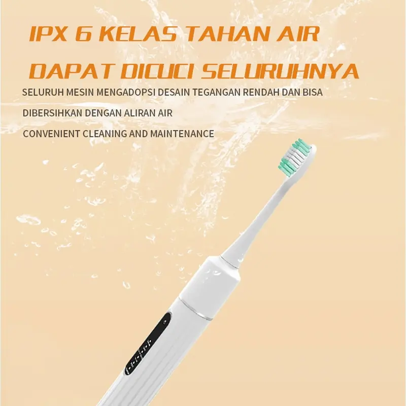 Electric Toothbrush Alat pembersih karang gigi sendiri Cerdas Ultrasonic Scaling Menghilangkan plak karang gigi Pembersih gigi elektrik 2 IN 1 Tool Dental Scaler Ultrasonic Toothbrush Portable / Tartar Remover Tool / Tooth Cleane /Alat Pembersih Plak Gigi 7
