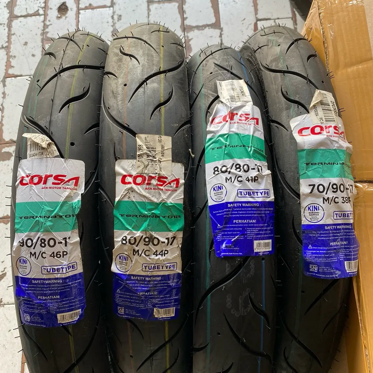 Ban corsa terminator tubetype ring 17 70/90 80/80 80/90 90/80