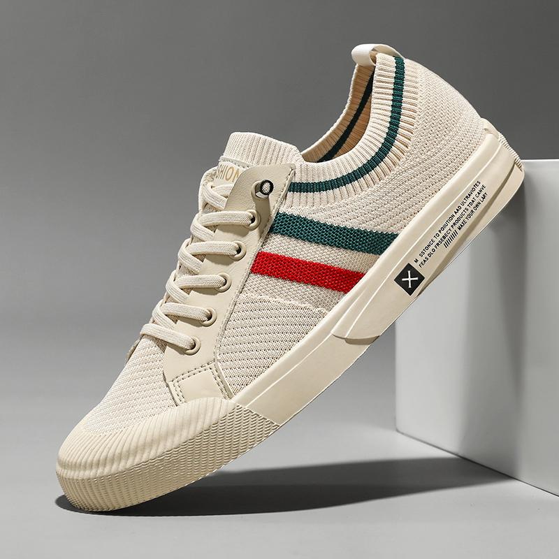 [COD] Sepatu Kanvas Gaya Baru 2025, Sepatu Kanvas Pria Kasual, Sepatu Trendi, Sepatu Slip-On Bersirkulasi untuk Pria Canvas Casual Shoes Running Sneakers 4