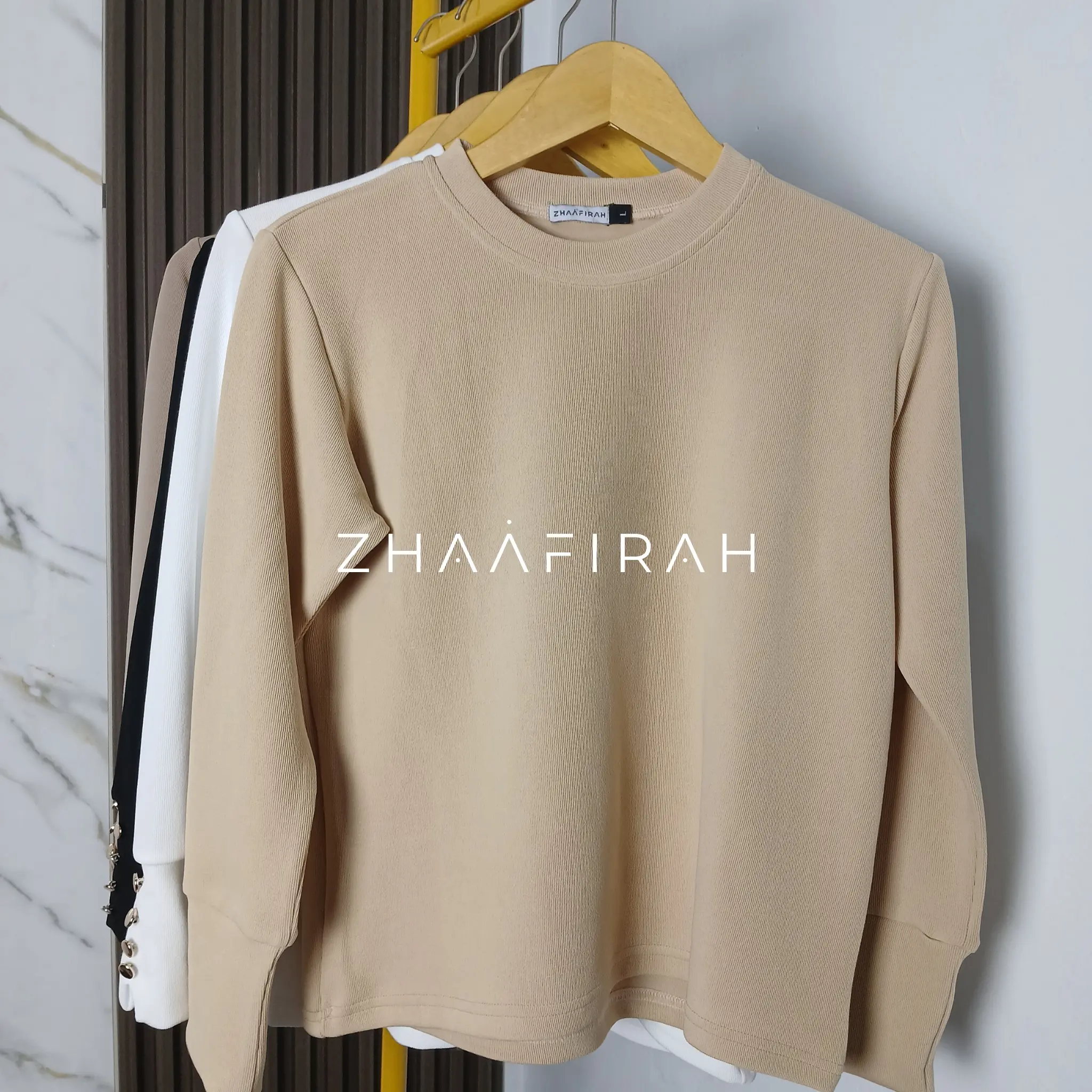 Candy Inner Knit Button Baju Fashion Korea Style Lengan Panjang Manset Atasan Wanita Rib High Quality Blouse Sweater Variasi Kancing Knitwear Casual Top Basic Tangan