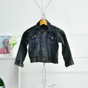 Jaket jeans anak cowok polos usia 1 -10 tahun Denim Perempuan Laki-Laki jaket anak anak laki