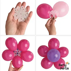 [Ecer] Klip Balon Bunga Anulus Flower Klip Balon Plastik
