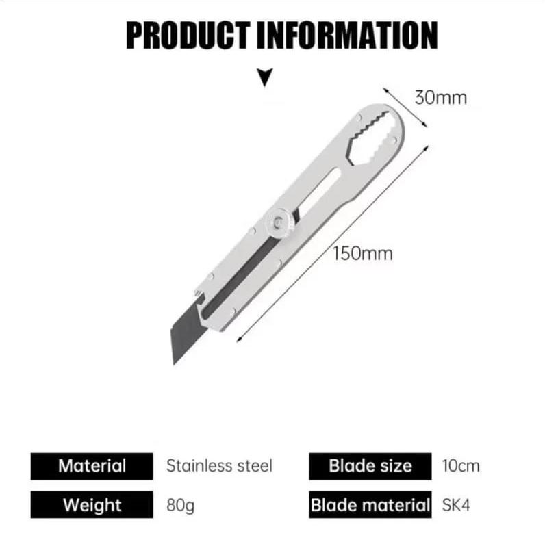 Pisau Cutter Stainless Multifungsi Berkualitas Tinggi 2