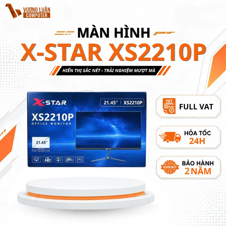 Màn Hình Máy Tính Xstar XS2210p (22 Inch,100Hz,Full HD)Giá Rẻ Cho Văn Phòng, Học Tập, Giải Trí - Bảo Hành 24 Tháng FULL VAT