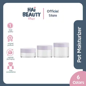 Pot Cream Refill Botol Krim Travel Size 15gr dan 20gr - Wadah Krim Kosong - Jar Cream Moisturizer - Hai Beauty Stuff