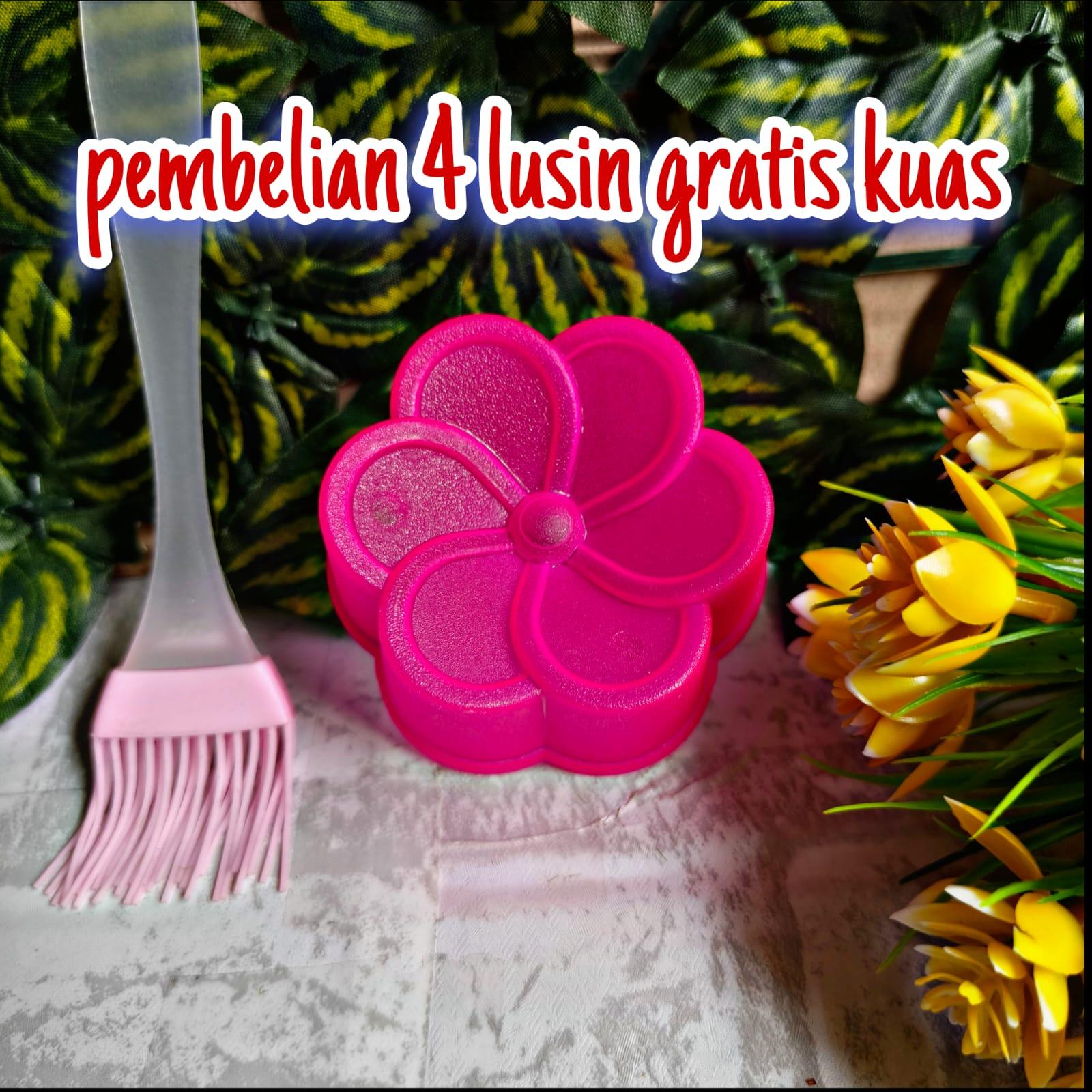 [ 36.pcs ] cetakan kue puding bentuk Bunga Jasmine diameter 7cm besar merk kh / cetakan puding