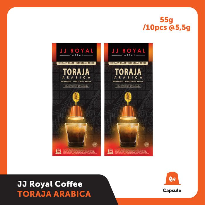 Gambar Bundling JJ Royal Coffee Toraja Arabica (Nespresso compatible) - 10pods @5.5gr - Bundling 2, Ground/Bubuk dari JJ Royal Coffee ID Kota Administrasi Jakarta Timur Tokopedia