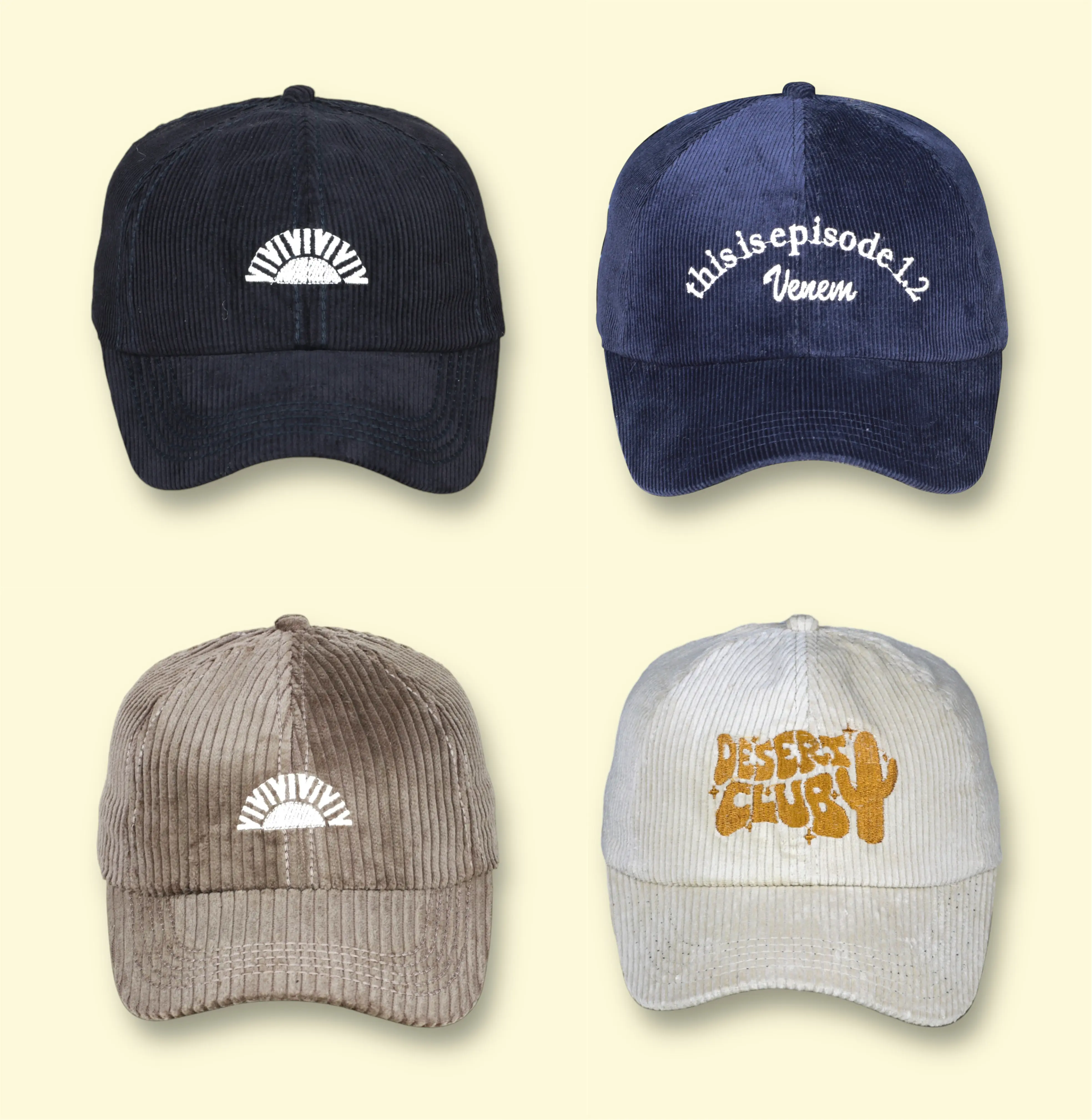Topi corduroy termurah topi baseball caps topi bordir topi vintage Topi Bisboll