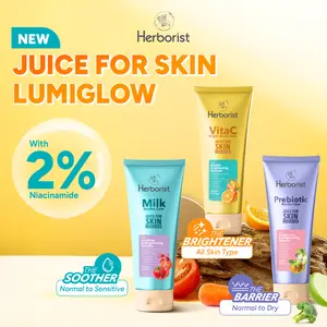 [Best Selling] Herborist Juice For Skin Lumiglow Body Serum 180ml (isi 1 pc) | VitaC Bright Boost Care / Prebiotic Barrier Care / Milk Soothe Care