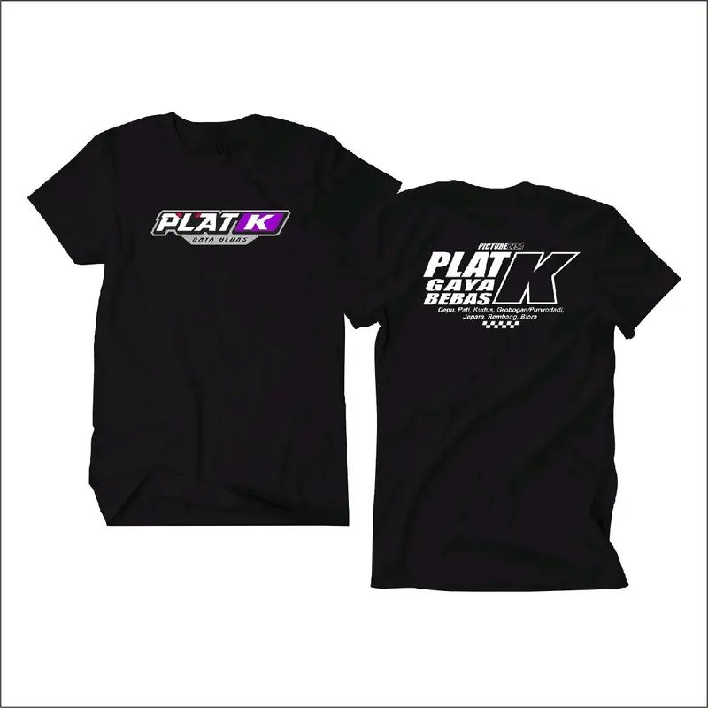Kaos Plat K Unisex Distro Bahan Cotton Adem Nyaman Dipakai - Pria 2