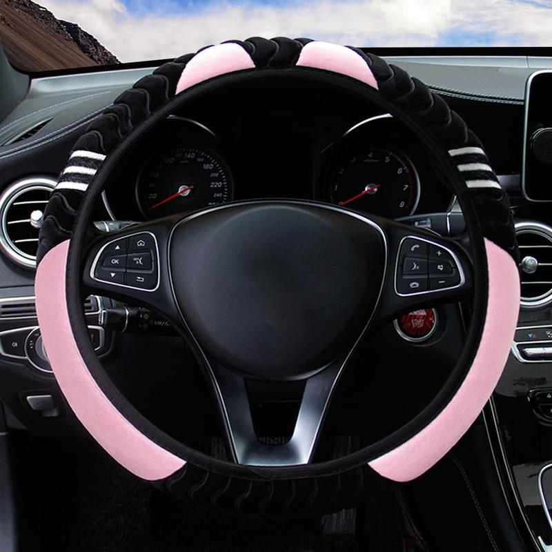 Product Introduction of Car Plush Steering Wheel Cover Steering Wheel Cover Elastic Wheel Car Accessories Steering I3Y5 31