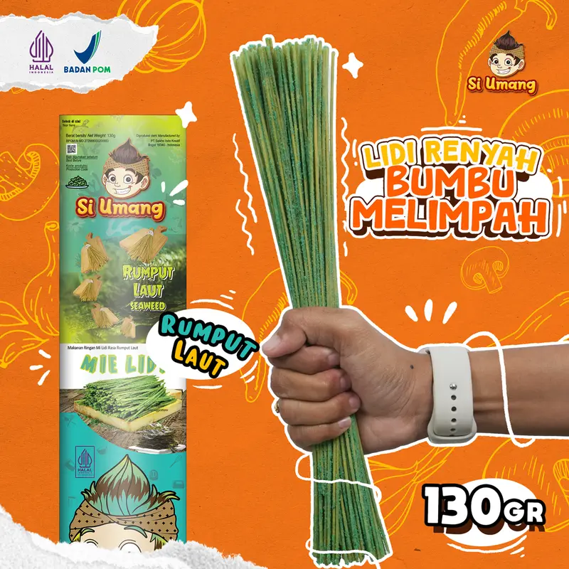 Si Umang Cemilan Sapu Lidi 130G Paket Bundling Hemat 10 Pcs (TIDAK BISA REQUEST RASA) Food Jajanan Snack Keripik Asin Manis Pedas Gratis Ongkir Rp0 3