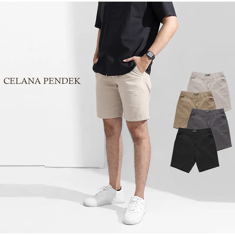 CELANA CHINOS PENDEK || BAHAN DRILL HIROSIMA || TIDAK MELAR || 1