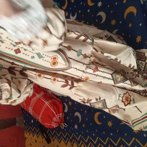 Goemio | [READY] Gamis Anak Yuyun Midi Daily Dress Anak Perempuan Bahan Matsilk Motif Floral Simple Elegant Look