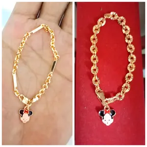 gelang titanium bayi sampai umur 12 tahun motif gelang balok karakter lucu anti luntur