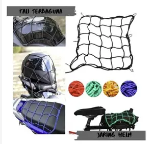 Jaring Helm Motor Tali Bagasi Universal Jala Pengikat Barang Di Jok Lentur- DISTRIBUTHOR
