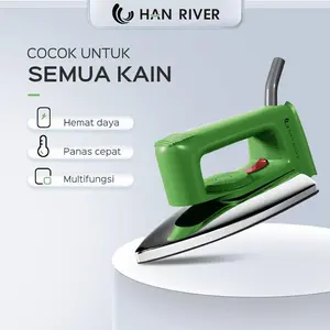 [COD]HAN RIVER Setrika HRYD02 350watt-HIJAU/HITAM