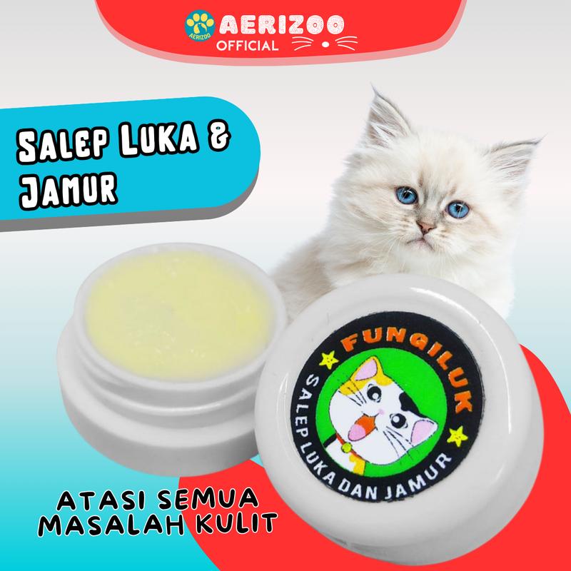 Salep Krim Fungiluk Penghilang Jamur Scabies Kulit Kucing Anjing Anti Gatal Hewan Peliharaan Aerizoo 0