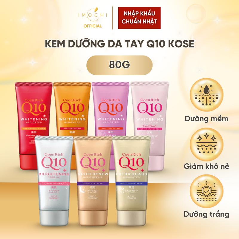 Kem Dưỡng Da Tay Q10 Kose Nhật Bản Cấp Ẩm Giảm Nứt Nẻ Khô Tay 80g