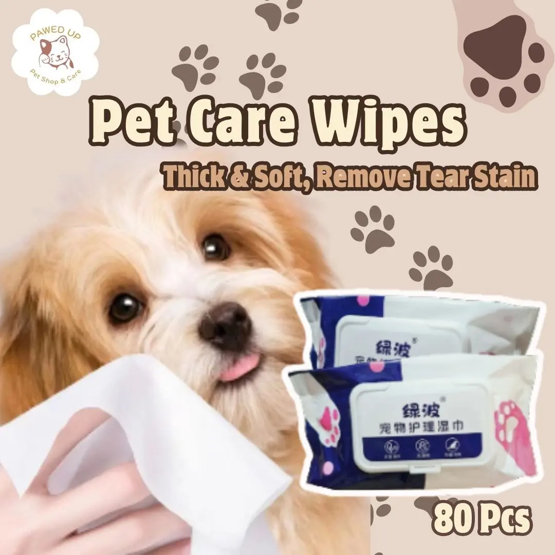 PAWED UP Tisu Basah Hewan | PET WIPES | Wet Tissue Peliharaan Anjing Kucing Pembersih Hewan Grooming