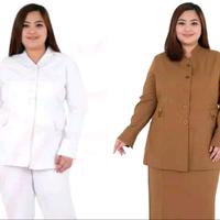 Gambar baju seragam pemda perawat guru pns pdh hingg big size jumbo 7l dari Rerezeze online shop Kota Depok 1 Tokopedia