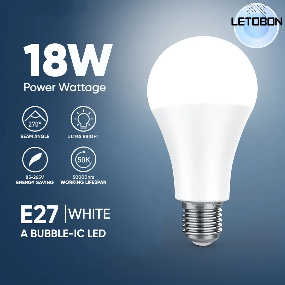 Lampu LED Light Bulb High-quality High Bright Long Life 5W/9W/18W White Light Lampu LED E27 LED Bulbs LED Bulb Lights For Home Lamp