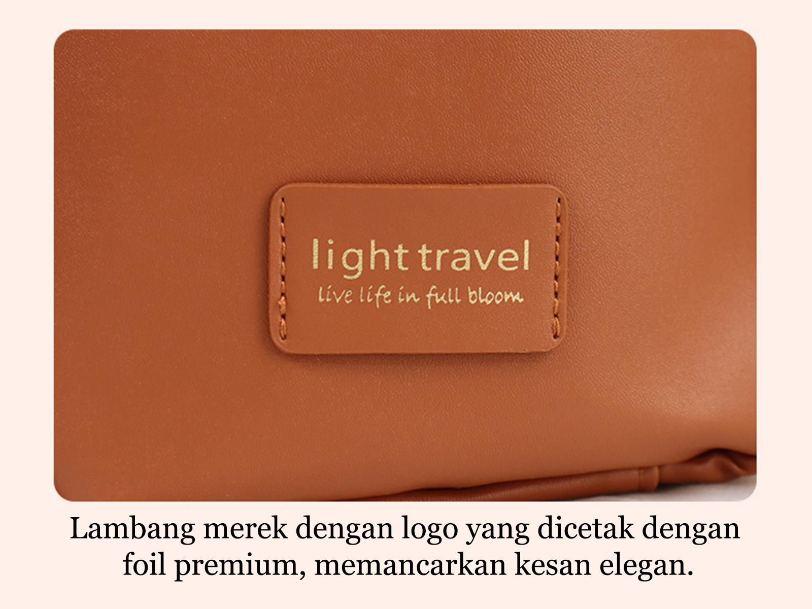 TANTOMI Tas Kosmetik Portable Shell Kapasitas Besar dan Tinggi Tas Kosmetik Kotak dengan Desain Elegan dan Fungsional makeup