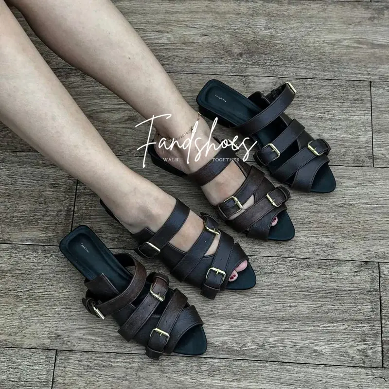 Fandshoes - Athena sandal wanita 3 cm elegant Kasual 2